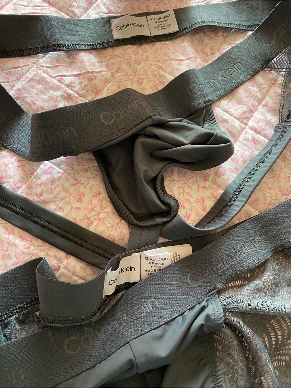 Calvin Klein Black Mesh Bikini Briefs & Jockstrap Duo - Picture 4 of 5